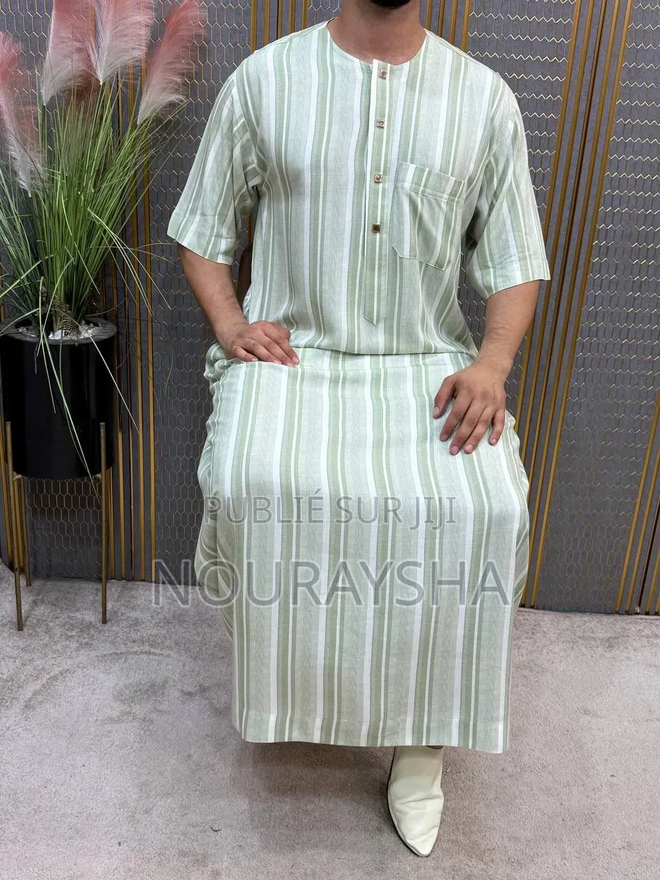Khamiss Marocain en Lain Pour Homme