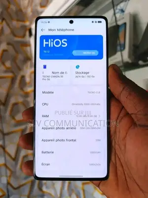 Nouveau Tecno Camon 30 Pro 5G 512 GB Noir