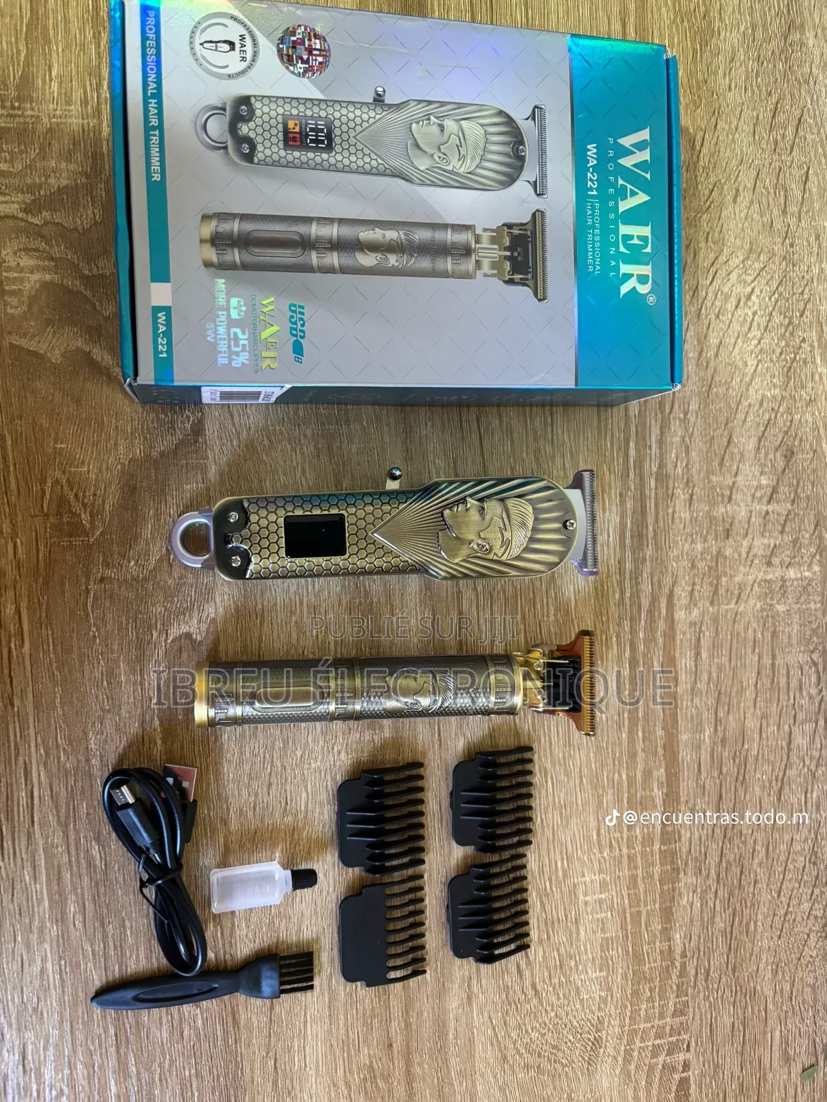✂ 2 Tondeuses en 1 Kit
•🔥 Kit Tondeuses Professionnelles Waer
