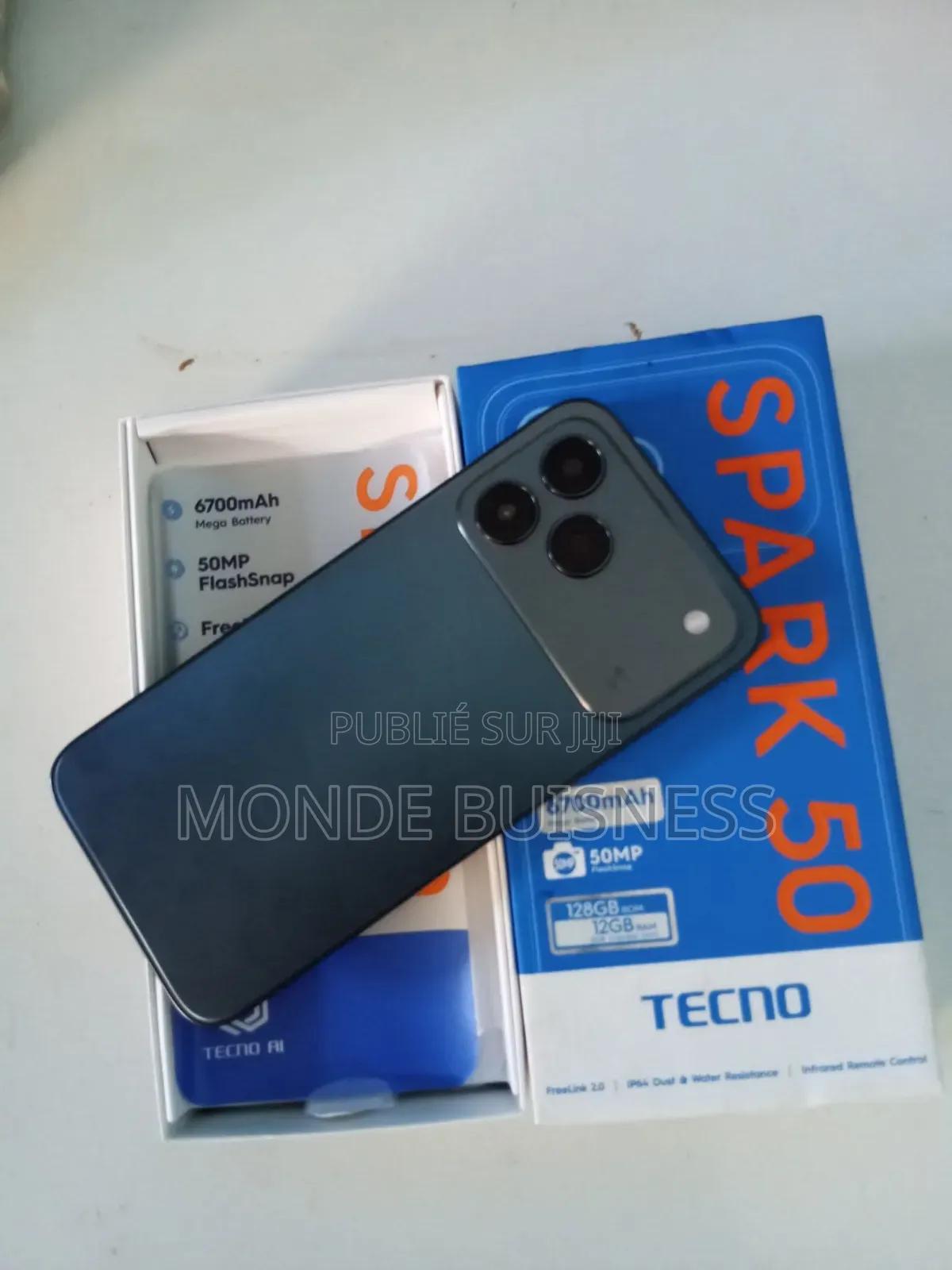 Nouveau Tecno Spark 50 128 GB Noir