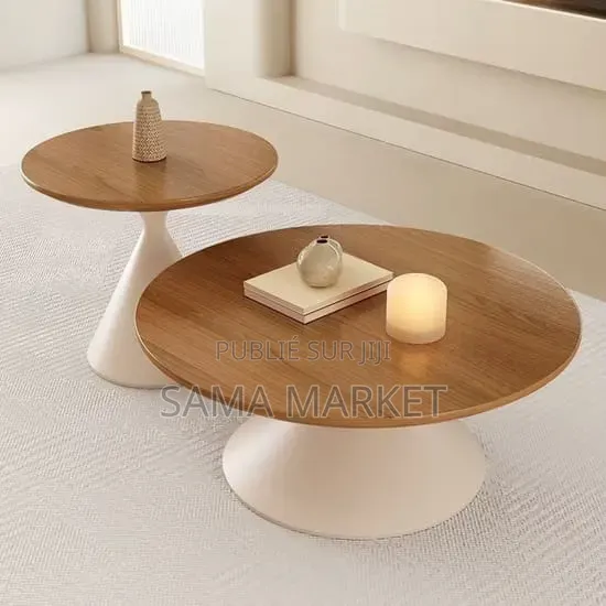 Table Basse Ronde en Bois Massif
