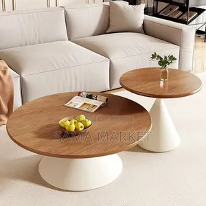 Table Basse Ronde en Bois Massif