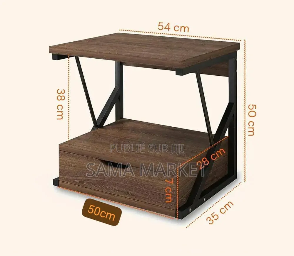 Étagère Pour Micro Onde en Bois Et Tiroir