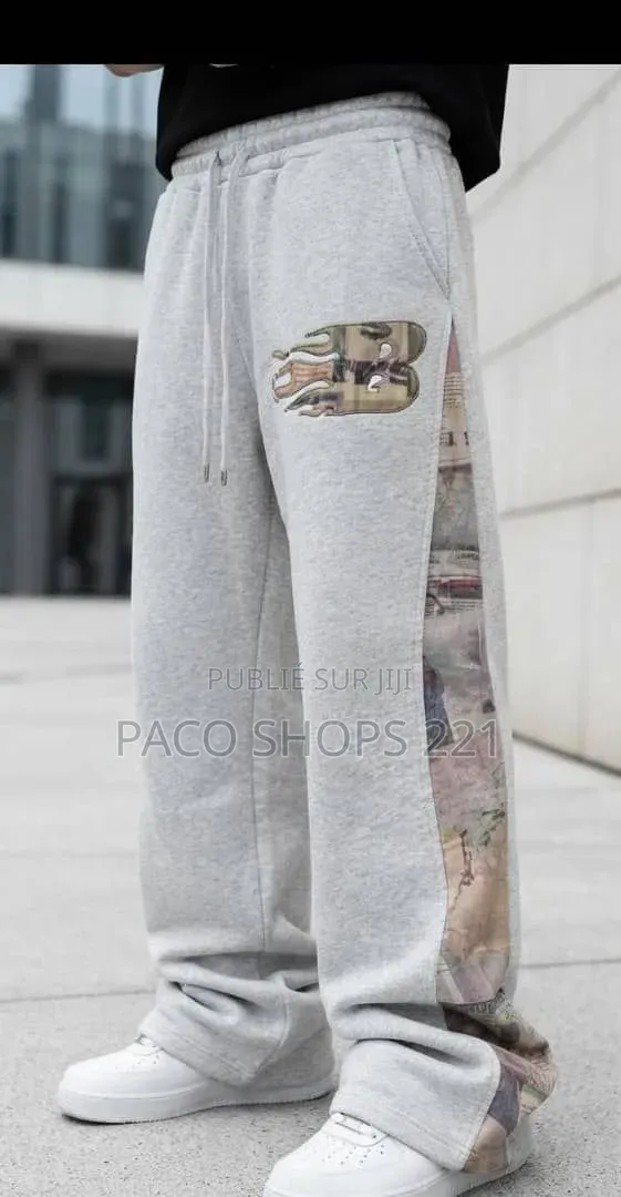Pantalon Jogging Bas Large Streetwear – Qualité Supérieure 🇸🇳
