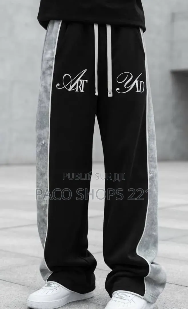 Pantalon Jogging Bas Large Streetwear – Qualité Supérieure 🇸🇳