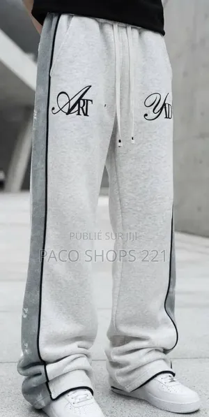 Pantalon Jogging Bas Large Streetwear – Qualité Supérieure 🇸🇳
