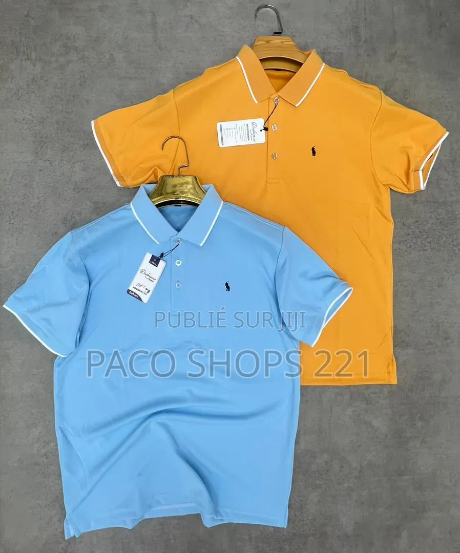 Polos Lacoste Col Officier – Haute Qualité ✨