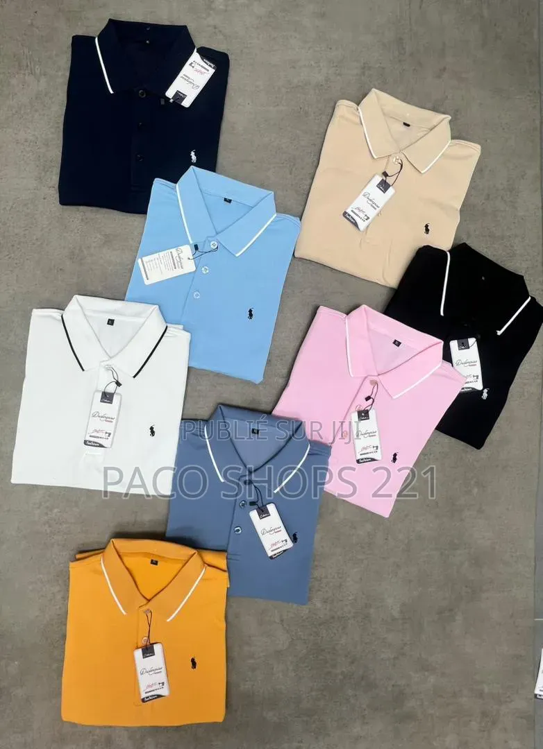 Polos Lacoste Col Officier – Haute Qualité ✨