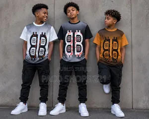 Ensemble T-Shirt & Pantalon Cargo Pour Garçon (8 À 16 Ans) – Neuf