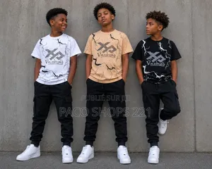 Ensemble T-Shirt & Pantalon Cargo Pour Garçon (8 À 16 Ans) – Neuf