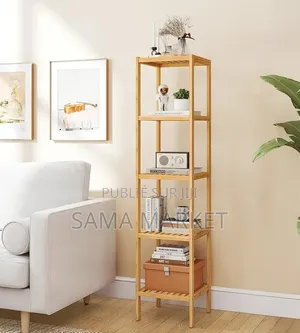 Étagère À 5 Niveaux en Bambou.