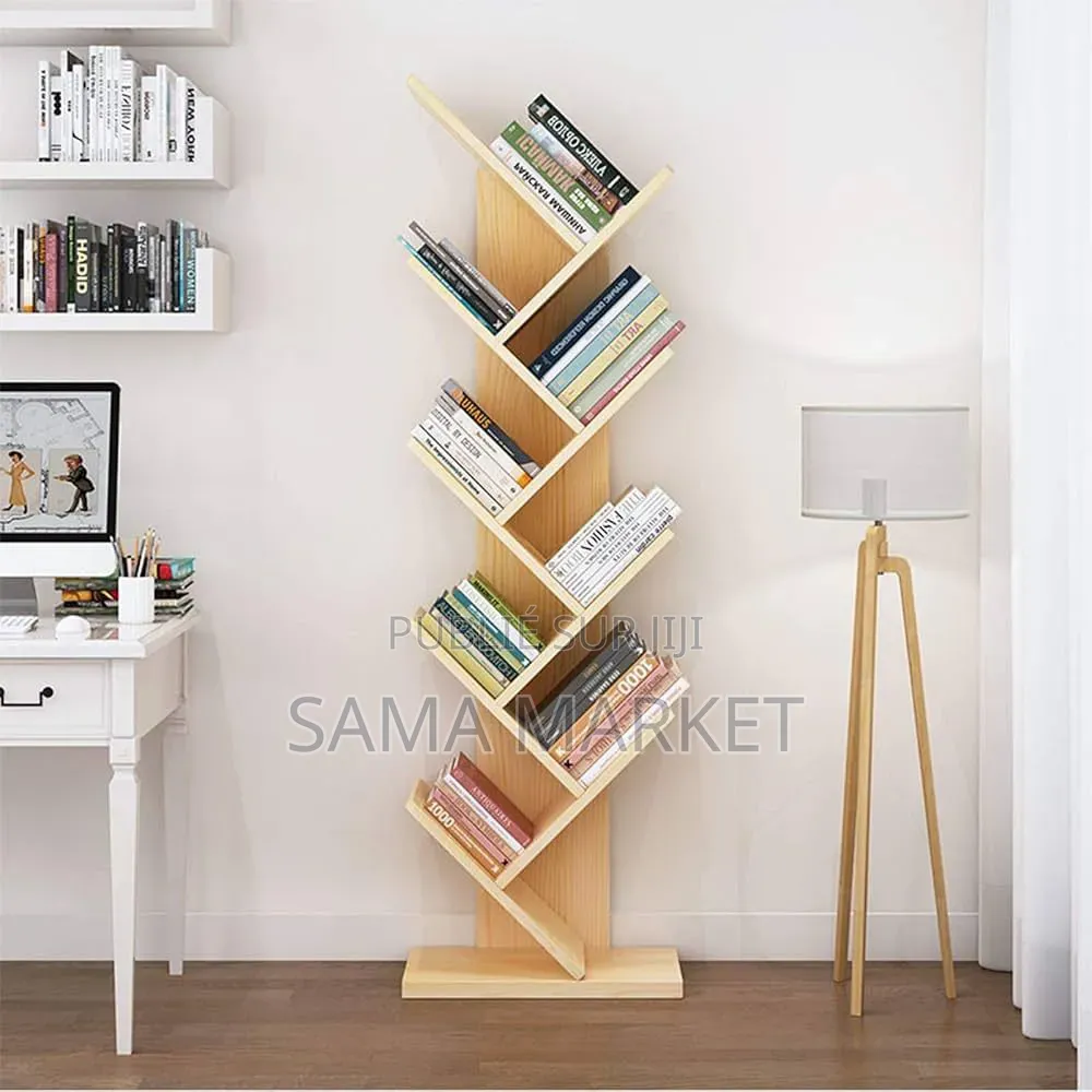 Bibliothèque Au Design Unique en Forme d'Arbre