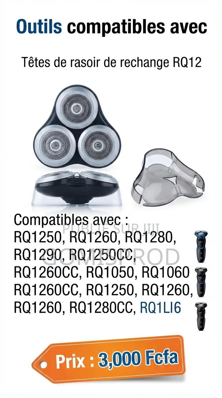 Outils Compatibles Avec Têtes De Rasoir De Rechange RQ12