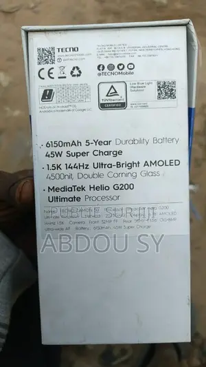 Nouveau Tecno Camon 50 Ultra 256 GB Gris
