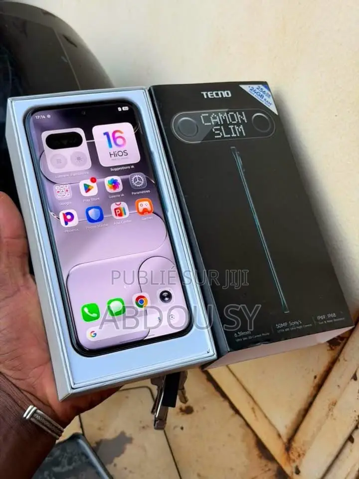 Nouveau Tecno Camon Slim 256 GB Noir