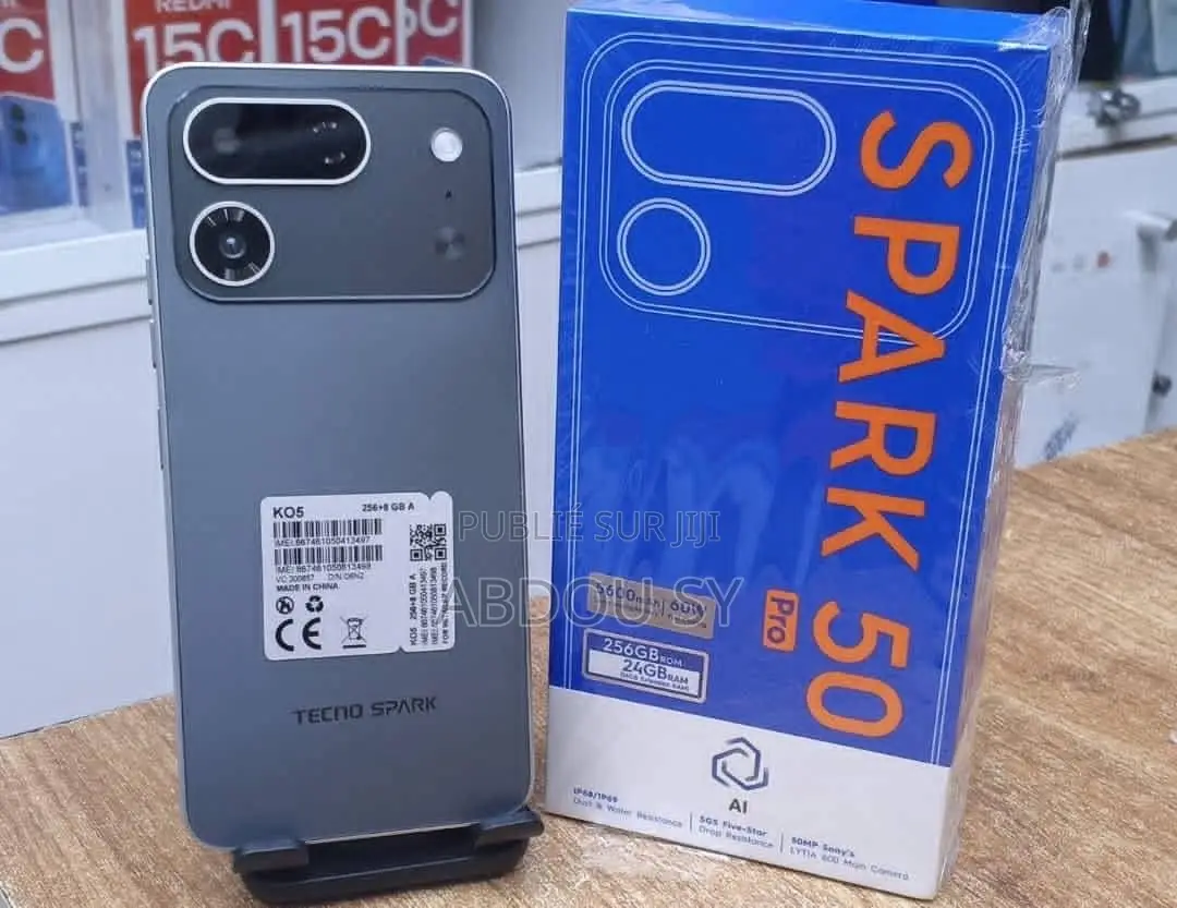 Nouveau Tecno Spark 50 Pro 256 GB Gris