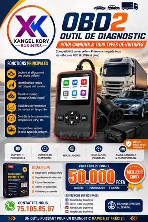 Diagnostic Camion OBD 2 24 Voltes