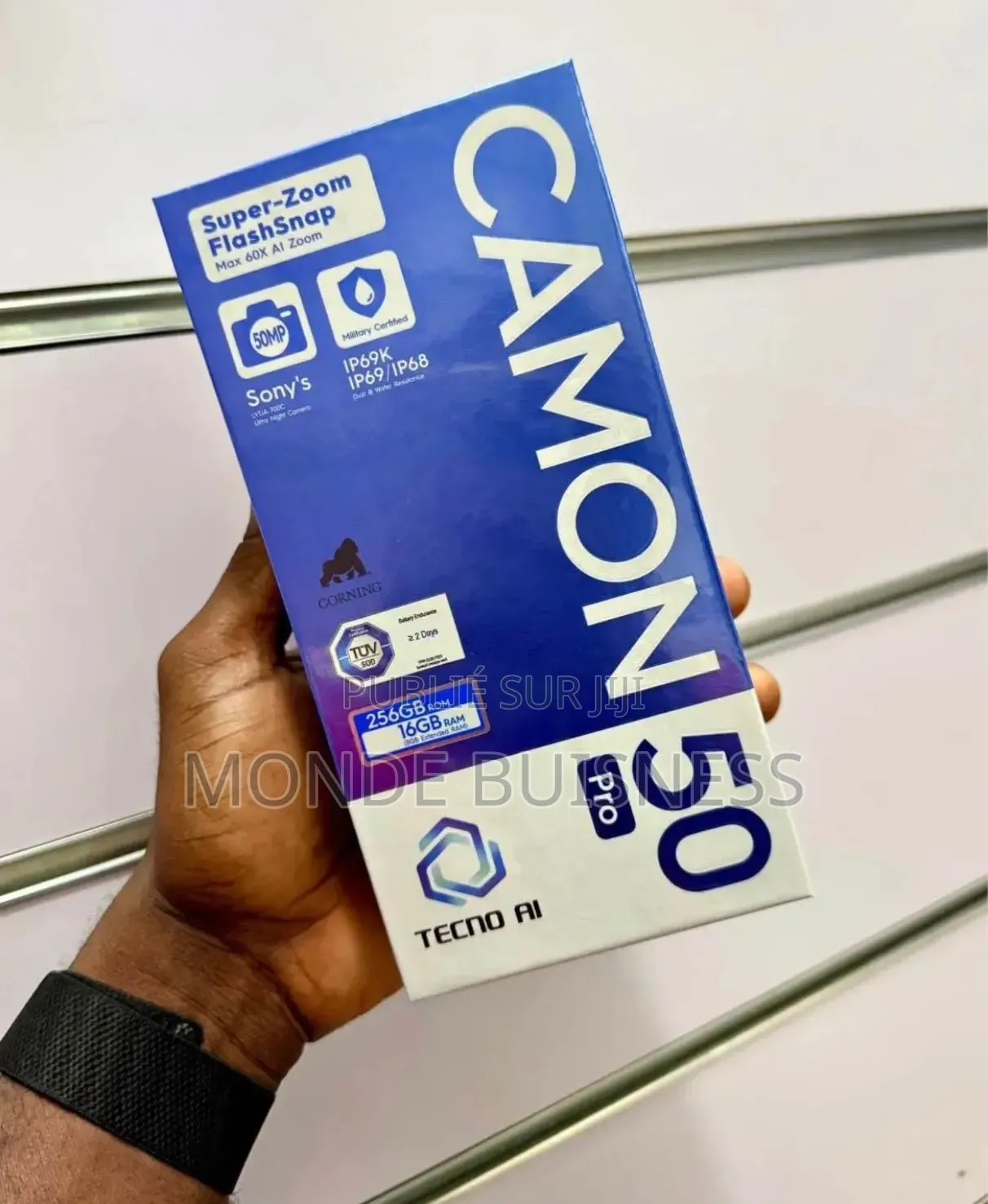 Nouveau Tecno Camon 50 Pro 256 GB Bleu