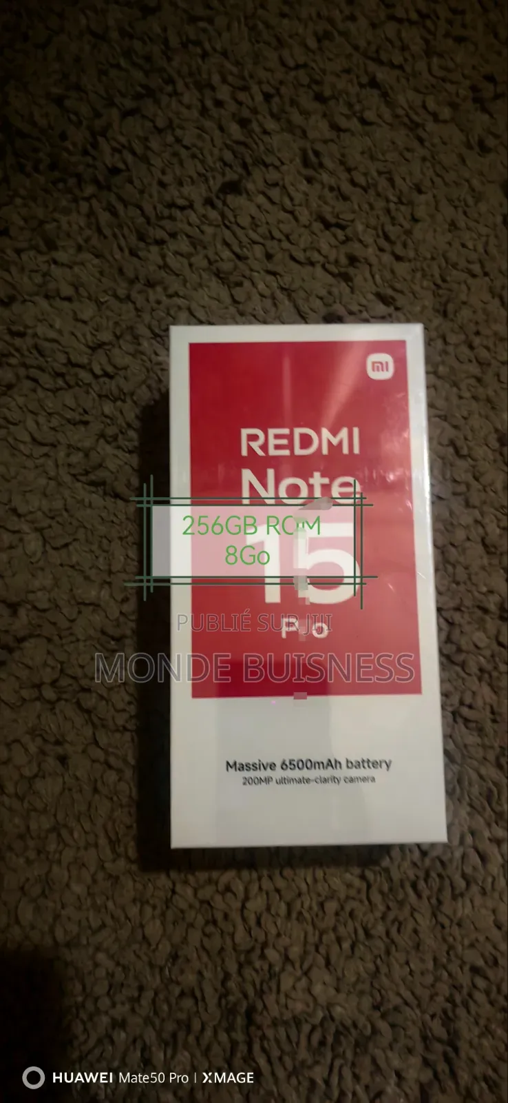 Nouveau Xiaomi Redmi Note 15 Pro 256 GB Noir