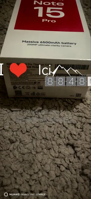 Nouveau Xiaomi Redmi Note 15 Pro 256 GB Noir