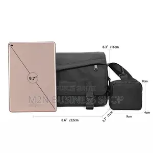 Sacoche Bandoulière Style Streetwear 2-en-1 Avec Mini-Pochette