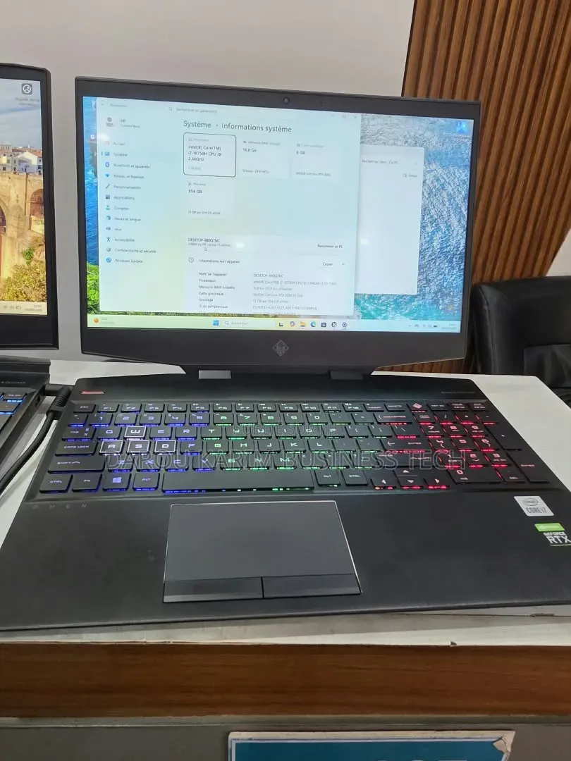 Nouveau Ordinateur portable HP Omen 15 16GB Intel Core i7 SSD 1T