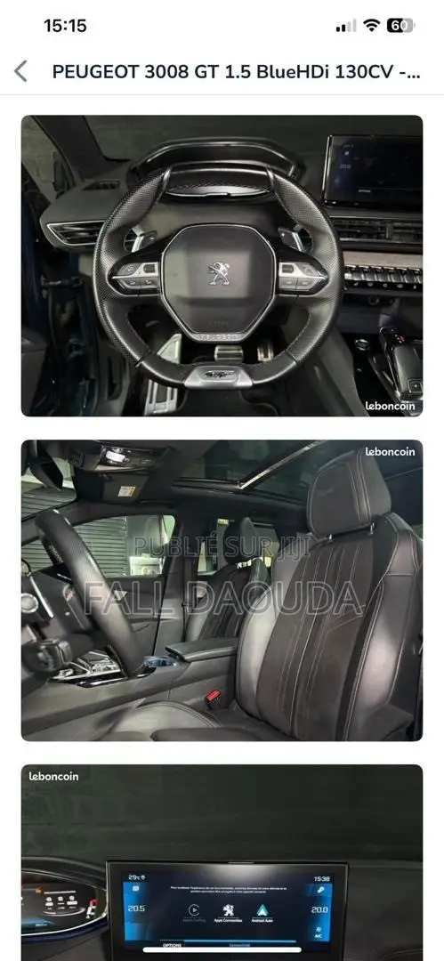Peugeot 3008 2021 Bleu