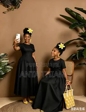 Robe Neud Fleur À Côté Pour Enfants