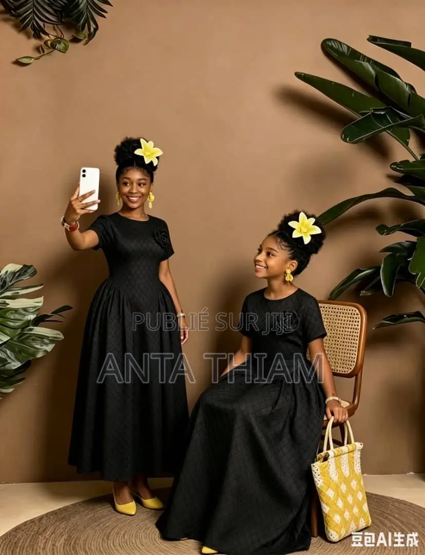 Robe Neud Fleur À Côté Pour Enfants