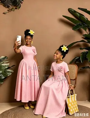 Robe Neud Fleur À Côté Pour Enfants