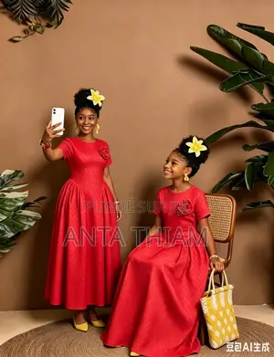 Robe Neud Fleur À Côté Pour Enfants