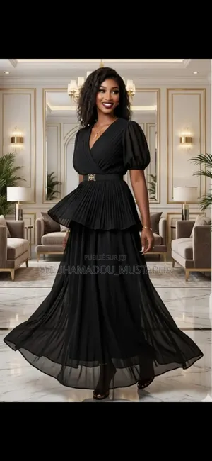 Robe Longue Plissée Éléganza – MN FASHION HOUSE