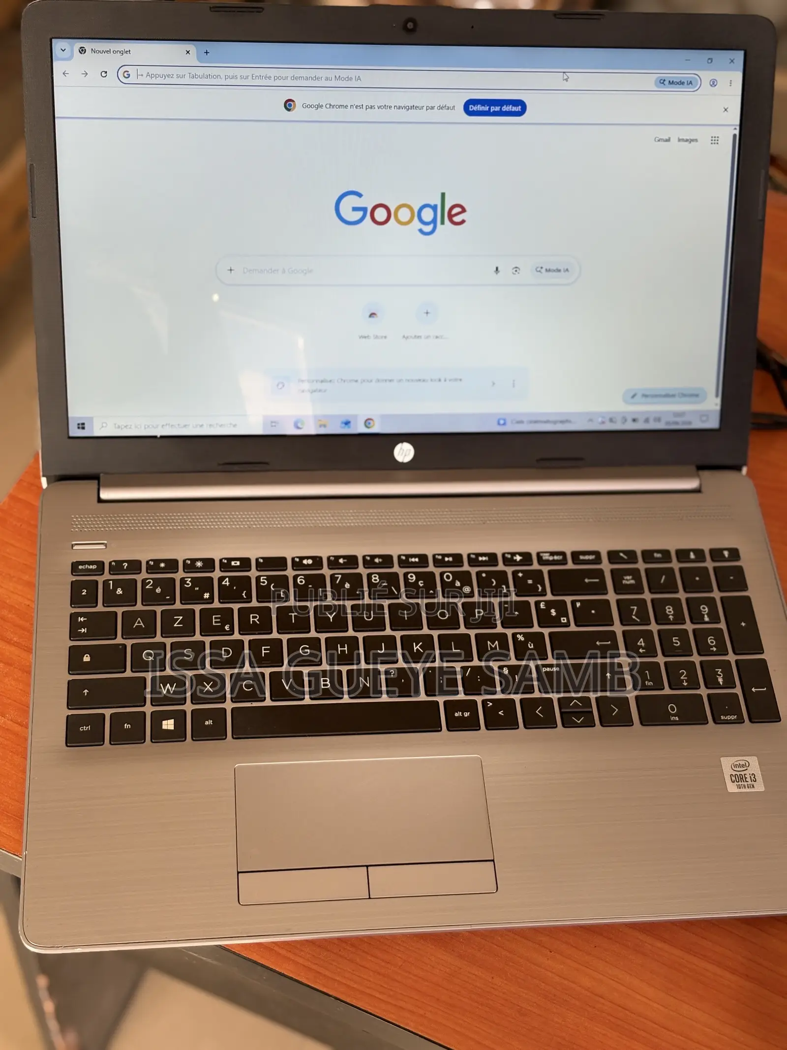 Ordinateur portable HP 250 G7 8GB Intel Core i3 SSD 256GB