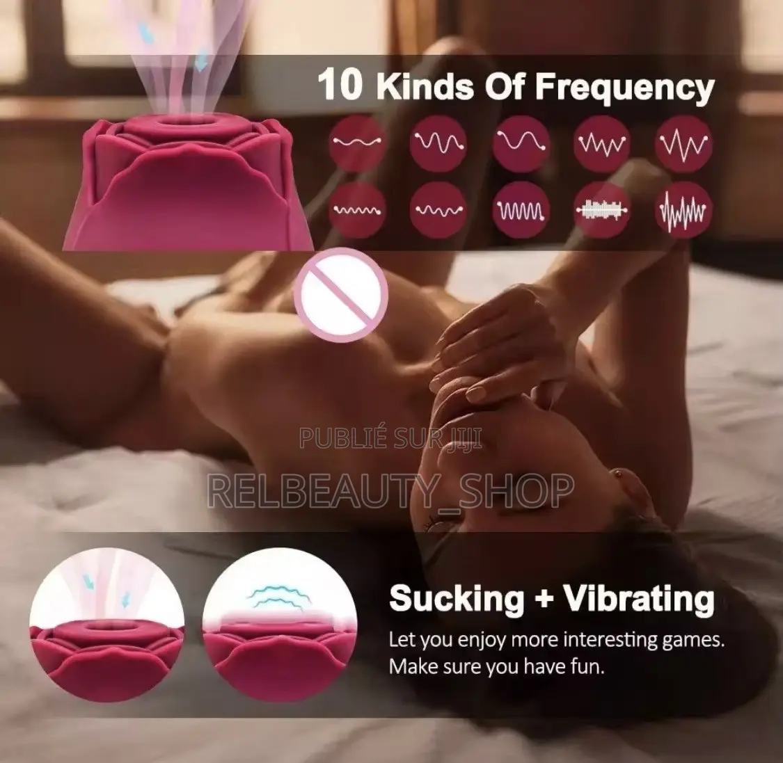 Vibromasseur Rose Clitoridien, Mammaire Aspirateur Avec Effet Succion