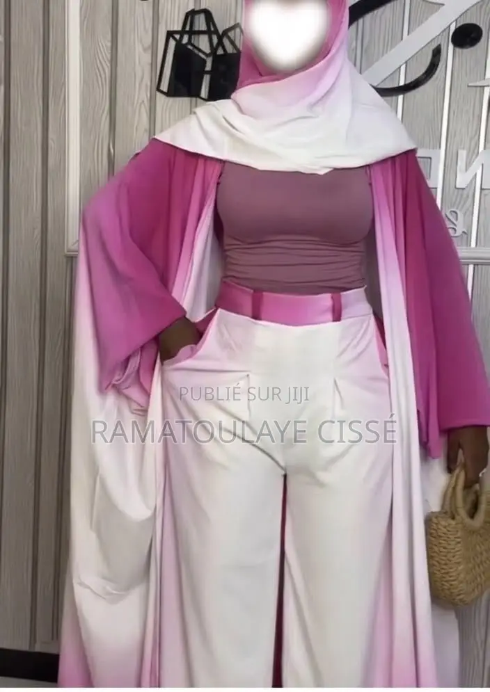 Ensemble Kimono +Voile+pantalon+top Basic