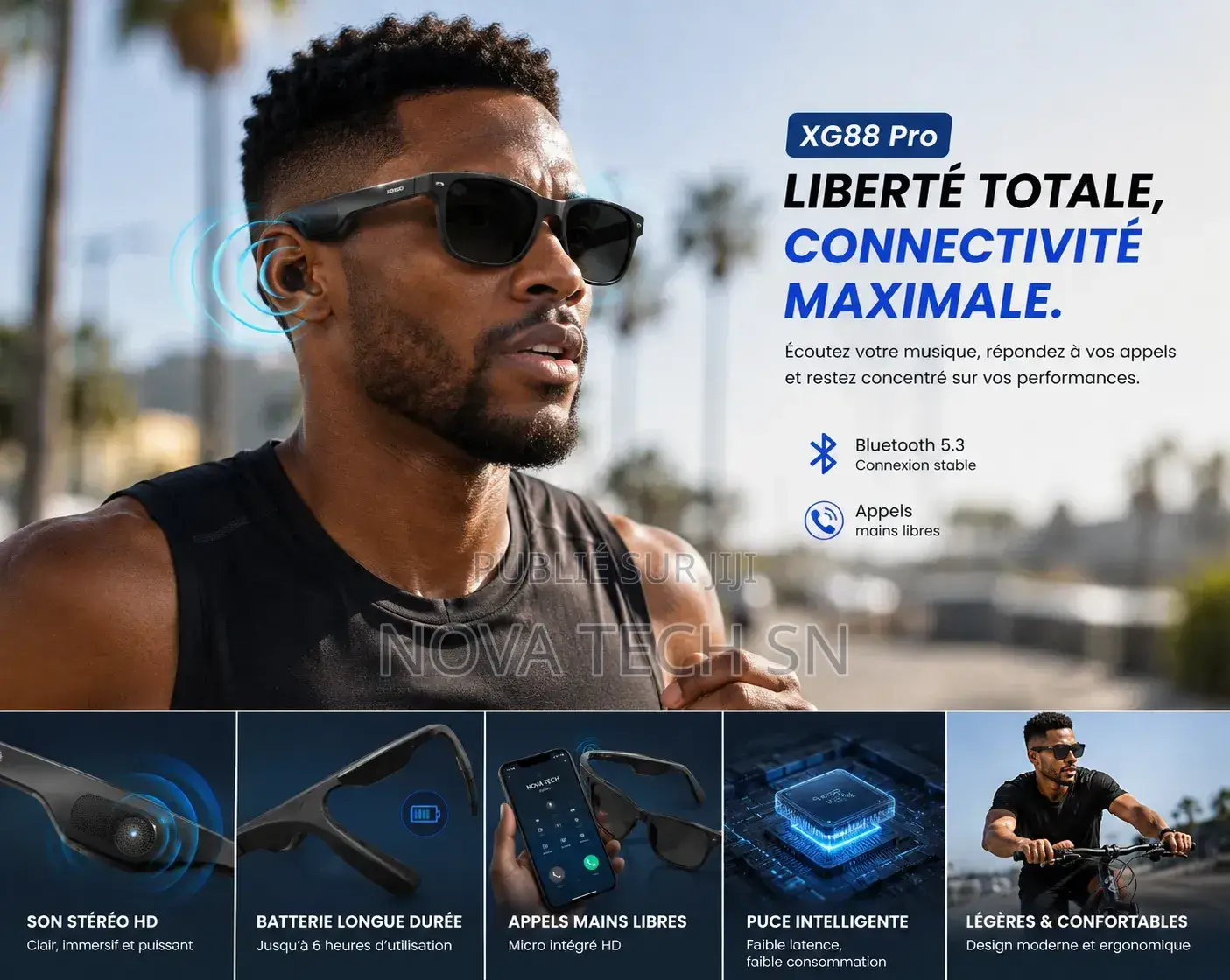Lunettes Connectées Bluetooth XG88 Pro