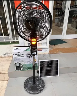 Ventilo Solaire Rechargeable 16 Pouces