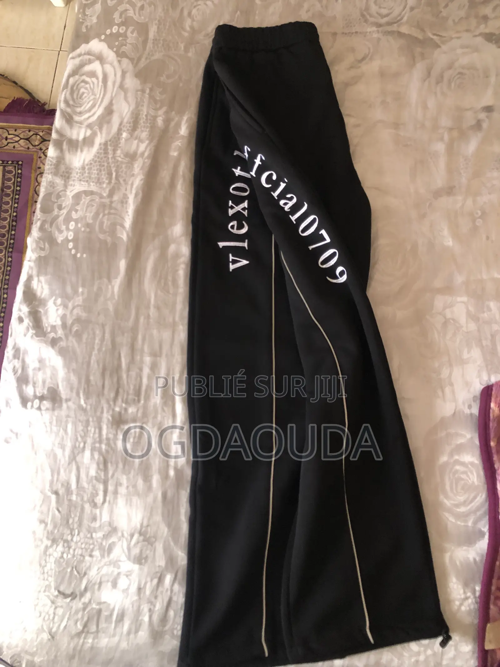 Pantalon De Survêtement Noir De Style Streetwear Coupe Oversize