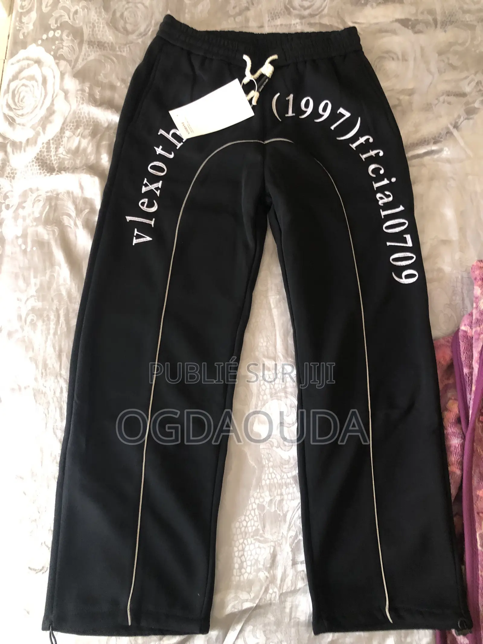 Pantalon De Survêtement Noir De Style Streetwear Coupe Oversize