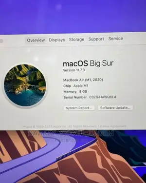 New Ordinateur Portable Apple MacBook Air 2020 8GB Apple M1 SSD 256GB