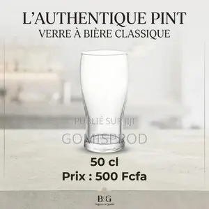 Verre À Bière, Verre Transparent, 50 Cl