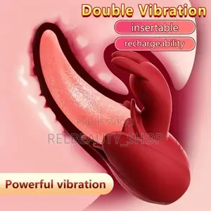 Vibrateur Puissant 2 en 1. Stimulateur Clitoridien Point G