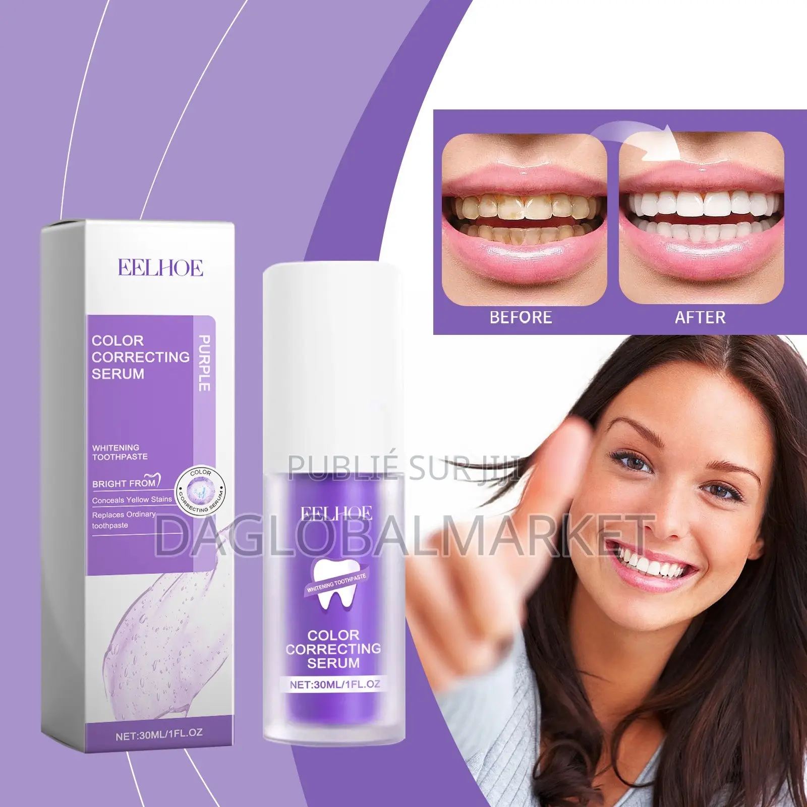 Sérum Correcteur De Couleur Violet EELIHOE