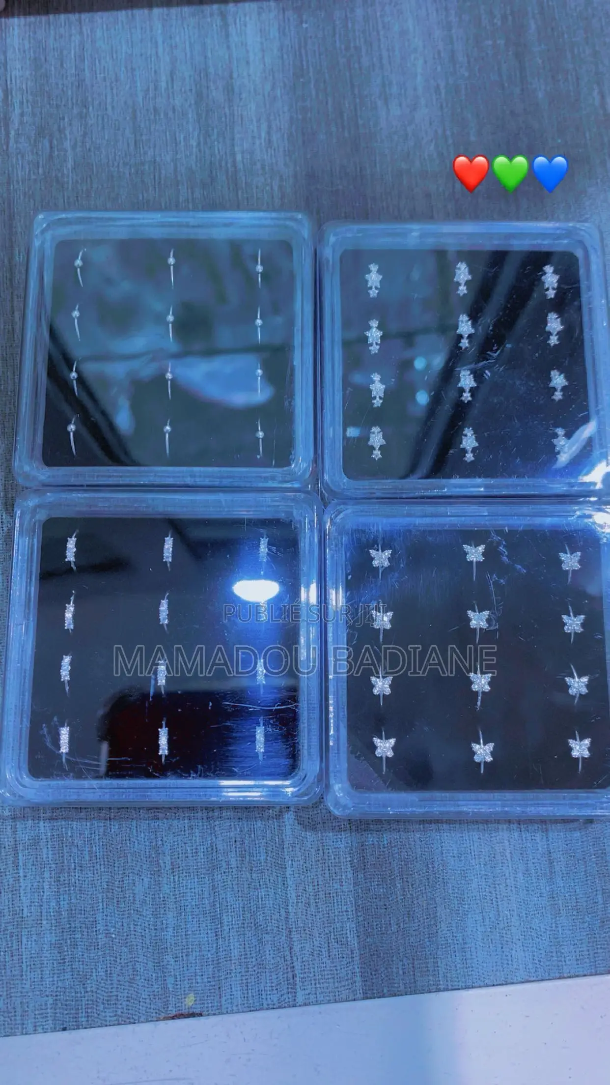 Piercing Ou Diaro Bakane en Argent Sterling Silver925