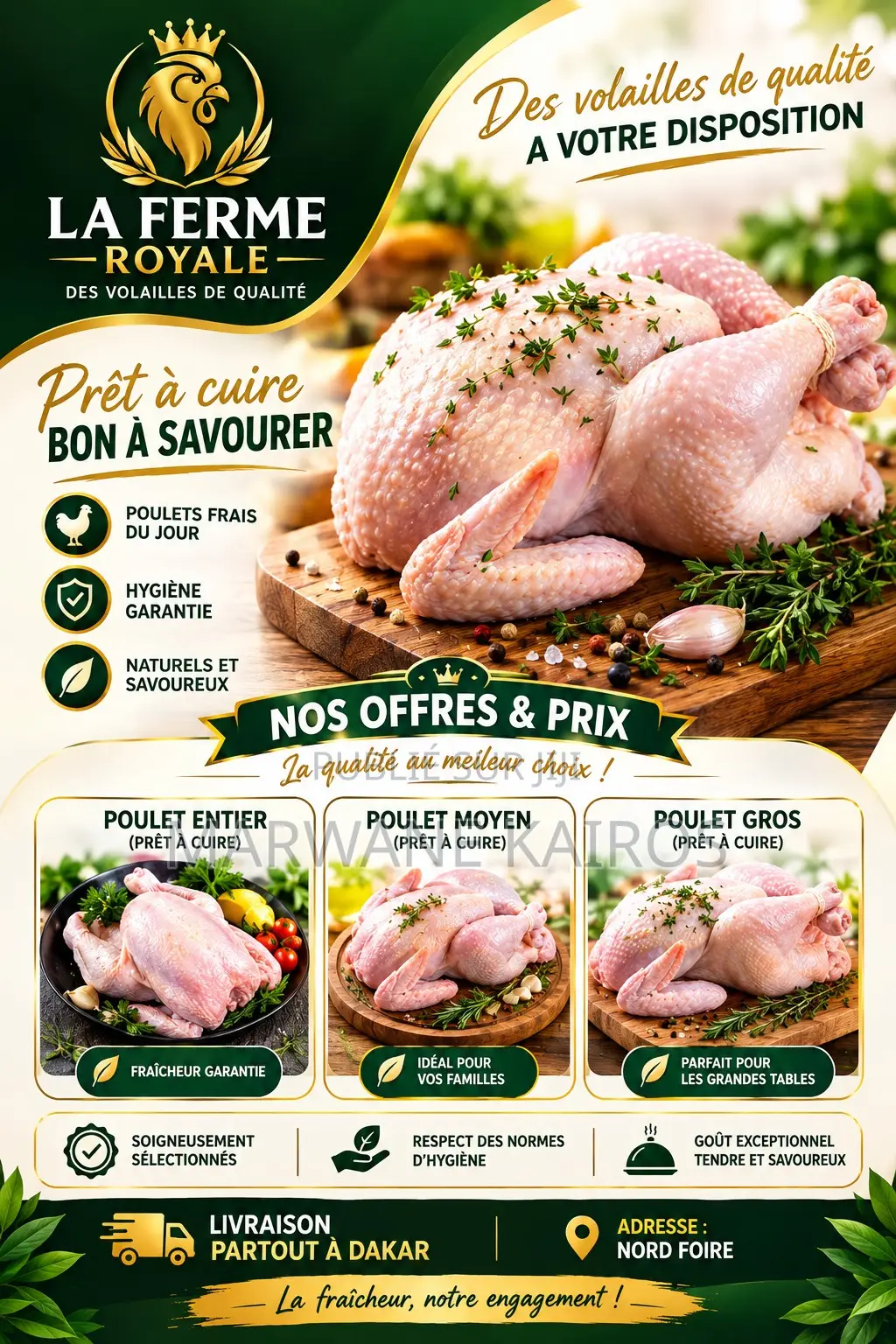 Des Poulets De Qualité À Votre Disposition