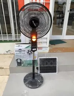 Ventilateur Solaire Rechargeable Panneau Avec Télécommande