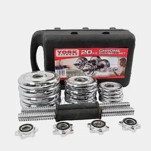Haltères 20 Kg Réglables (2x10 Kg) Pour Musculation