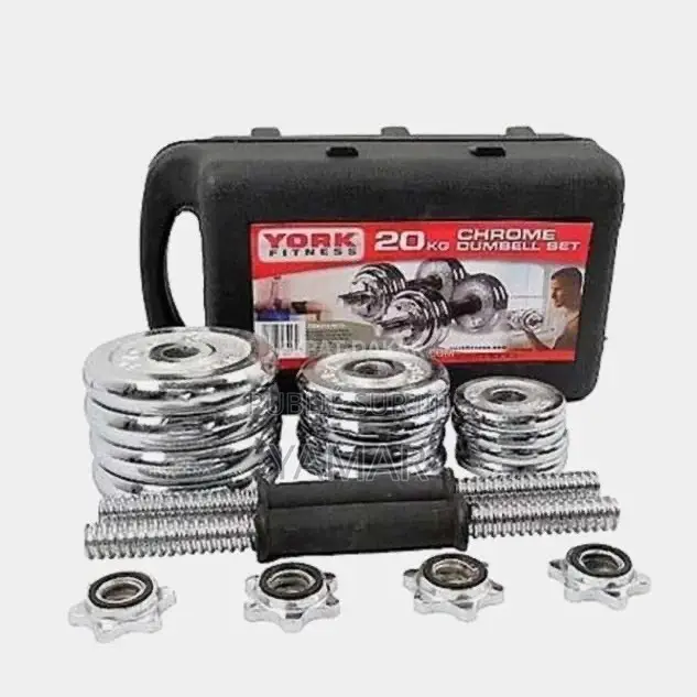 Haltères 20 Kg Réglables (2x10 Kg) Pour Musculation