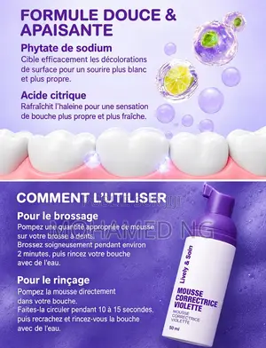 Mousse Correctrice Violette Pour Dents – Slow Sunday