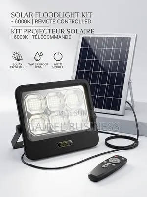 Projecteur Solaire LED Ultra-Puissant Avec Panneau Télécommande